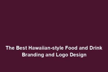 The Best Hawaiian-style Food and Drink Branding and Logo Design